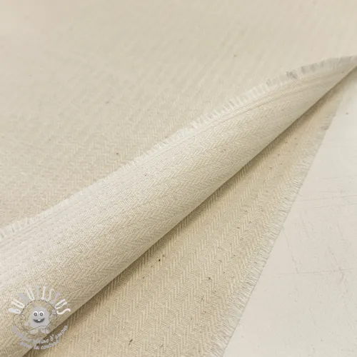 Tissu déco DOBBY Colored stripe naturel