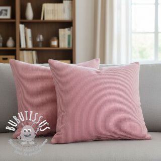 Tissu déco DOBBY Colored stripe fuchsia