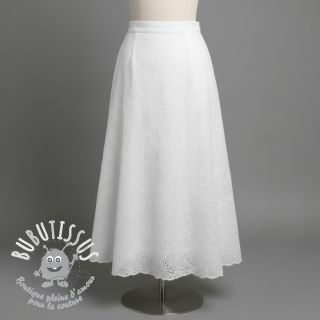 Tissu coton EMBROIDERY 2 side Camelia