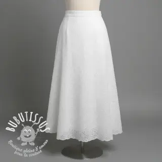 Tissu coton EMBROIDERY 2 side Camelia