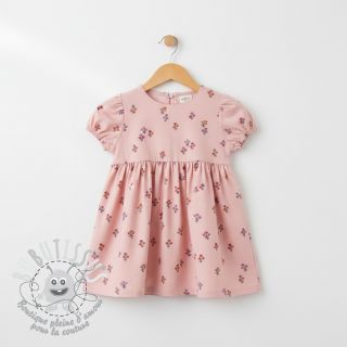 Tissu coton FLANNEL Flowers light pink