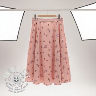 Tissu coton FLANNEL Flowers light pink