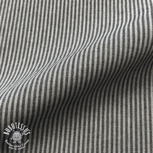 Tissu déco DOBBY Colored stripe black