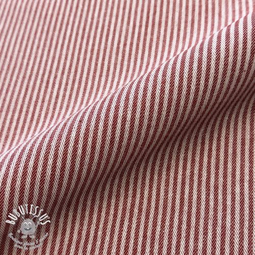 Tissu déco DOBBY Colored stripe burgundy