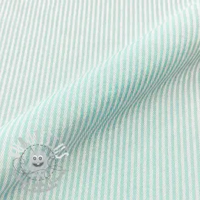 Tissu déco DOBBY Colored stripe mint