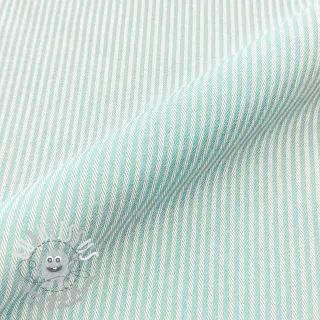 Tissu déco DOBBY Colored stripe mint