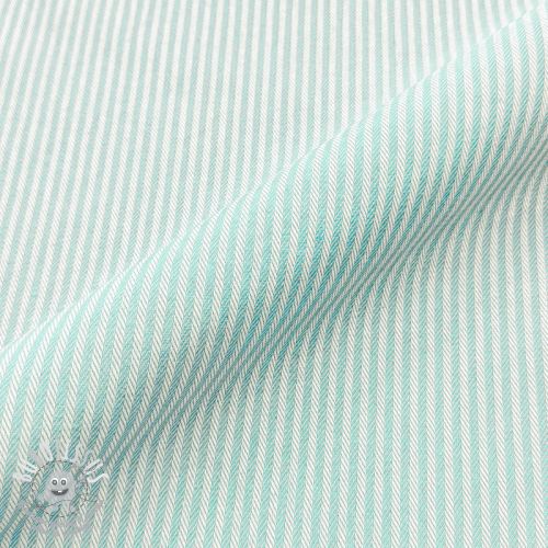 Tissu déco DOBBY Colored stripe mint