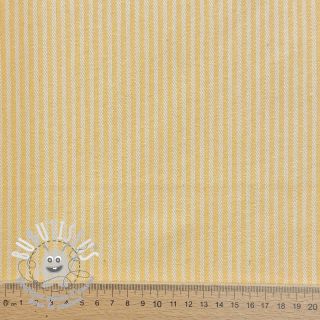 Tissu déco DOBBY Colored stripe pastel yellow