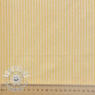 Tissu déco DOBBY Colored stripe pastel yellow