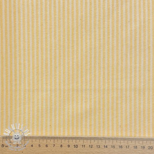 Tissu déco DOBBY Colored stripe pastel yellow