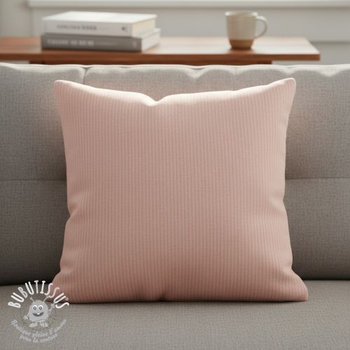 Tissu déco DOBBY Colored stripe light pink
