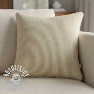 Tissu déco DOBBY Colored stripe sand