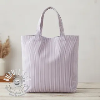 Tissu déco DOBBY Colored stripe lavender