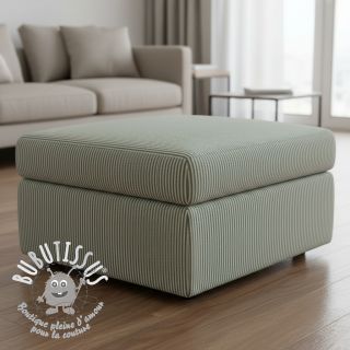 Tissu déco DOBBY Colored stripe bottle green