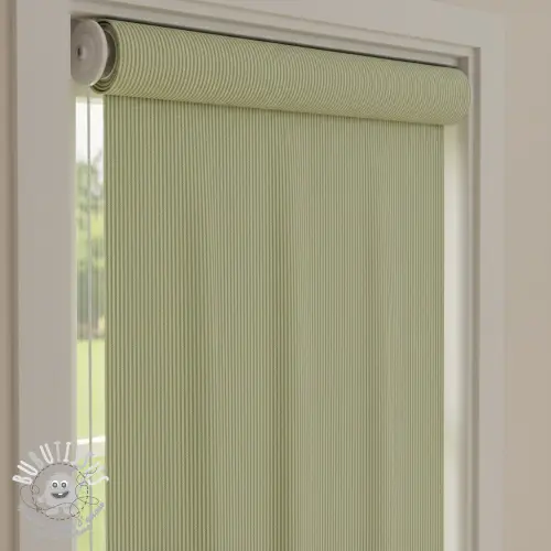 Tissu déco DOBBY Colored stripe light green