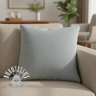 Tissu déco DOBBY Colored stripe blue