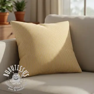 Tissu déco DOBBY Colored stripe ochre