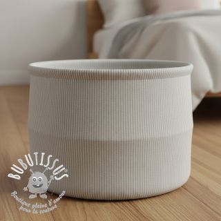 Tissu déco DOBBY Colored stripe light grey