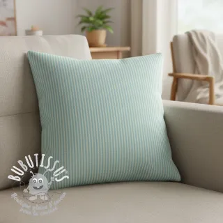 Tissu déco DOBBY Colored stripe mint