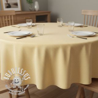 Tissu déco DOBBY Colored stripe pastel yellow