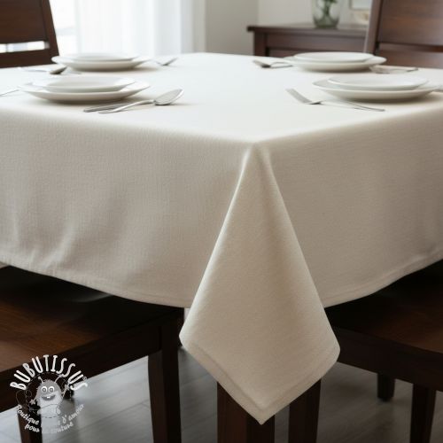 Tissu déco DOBBY Colored stripe naturel