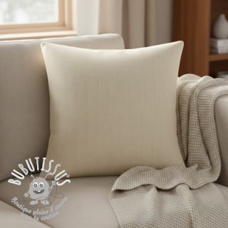 Tissu déco DOBBY Colored stripe naturel