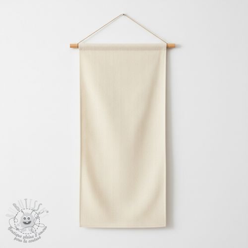 Tissu déco DOBBY Colored stripe naturel