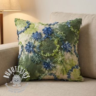 Tissu coton TIE DYE EMBROIDERY Eva tape design A