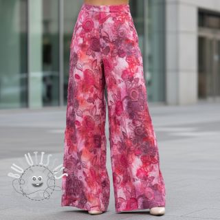 Tissu coton TIE DYE EMBROIDERY Flora design D