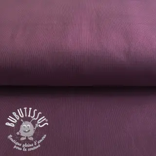 Tissu velours cotelé fin aubergine