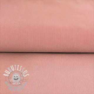 Tissu velours cotelé fin blush