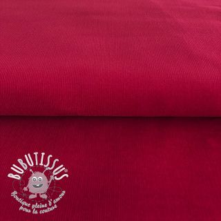 Tissu velours cotelé fin dark cerise