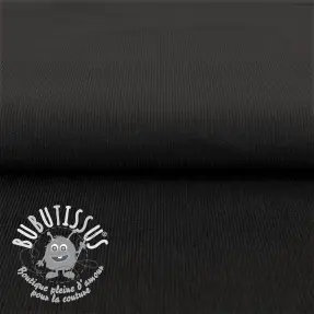 Tissu velours cotelé fin black