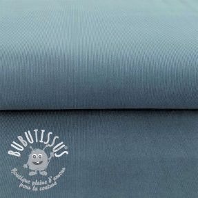 Tissu velours cotelé fin blue