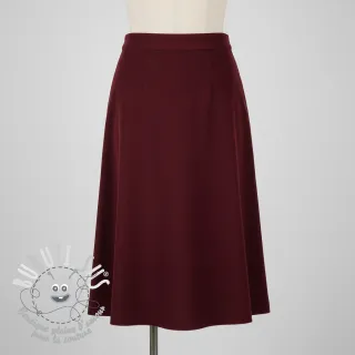 Tissu velours cotelé fin bordeaux