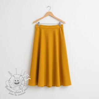 Tissu velours cotelé fin ochre