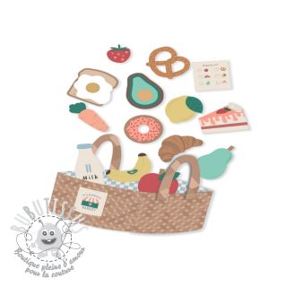 Tissu coton Farmers market PANEL digital print