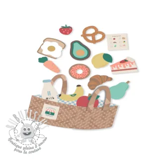 Tissu coton Farmers market PANEL digital print