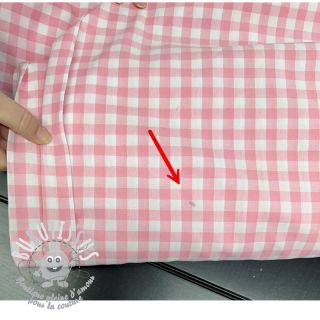 Tissu coton Check rosa 2nd class
