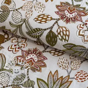Tissu déco jacquard Soliman allover blanc