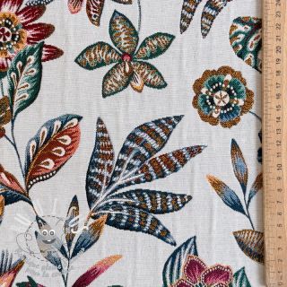 Tissu déco jacquard Neroli allover blanc