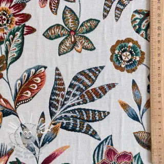 Tissu déco jacquard Neroli allover blanc