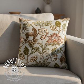 Tissu déco jacquard Soliman allover blanc