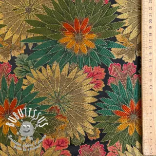 Tissu déco jacquard Matcha allover kaki