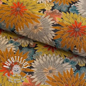 Tissu déco jacquard Matcha allover peanut