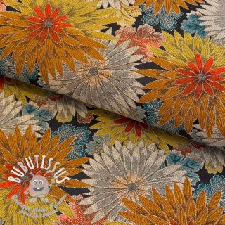 Tissu déco jacquard Matcha allover peanut