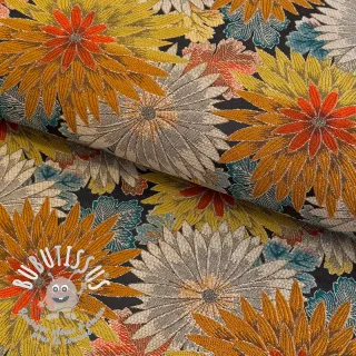Tissu déco jacquard Matcha allover peanut