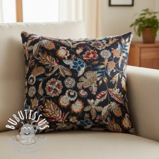 Tissu déco jacquard Neroli allover nuit