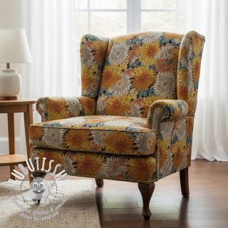 Tissu déco jacquard Matcha allover peanut