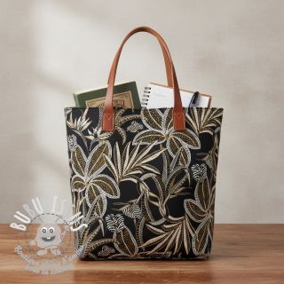 Tissu déco jacquard Moranto allover noir